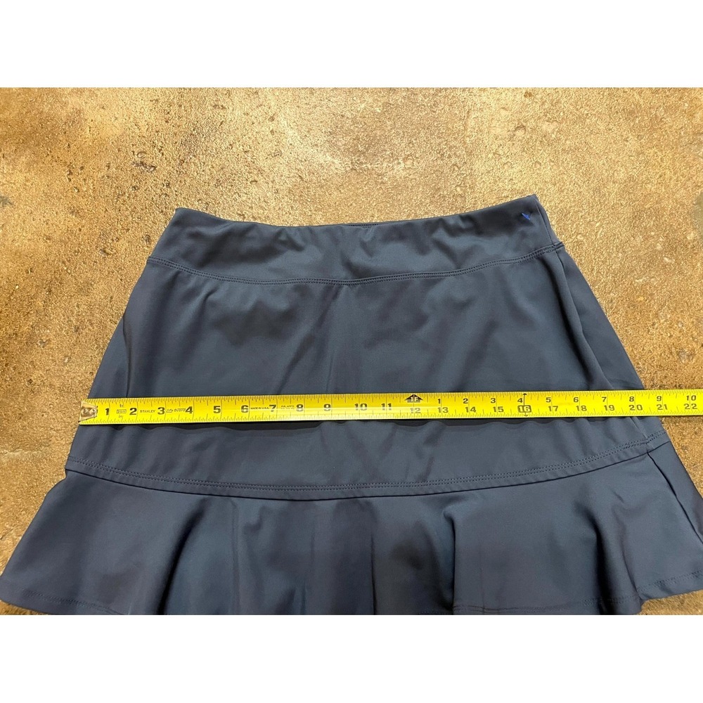 Tommy Bahama Athletic Skirt Skort Womens Medium Navy Blue Ruffle Detail Golf - Picture 13 of 16